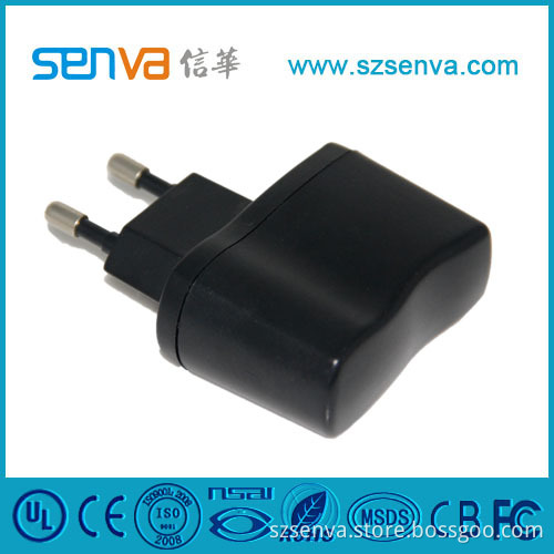 Indian Standard Power Adapter with UL/CE/RoHS (XH-6W-5V03-5)